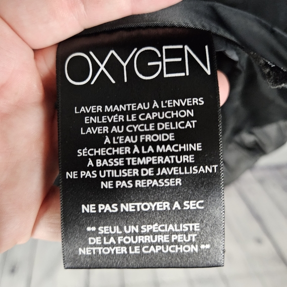 OXYGEN | leather & fur accent down/feather fill quilted jacket - Picture 10 of 13